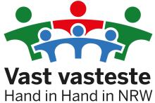 Logo des Landesprogramms Vast Vasteste Hand in Hand in NRW